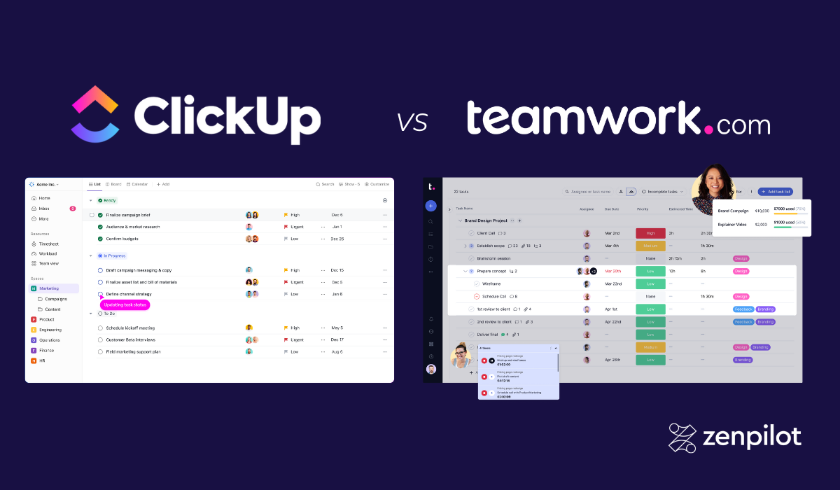 ClickUp vs. Teamwork.com - Overview